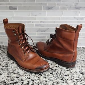 Brown L.L. Bean Signature Hawthorne Flat Toe Leather Boots sz 10.5